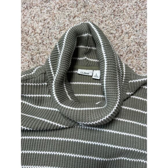 L.L. Bean Thermal Turtle Neck Shirt/Sweatshirt, Women's Large, super soft; Green - Picture 10 of 10